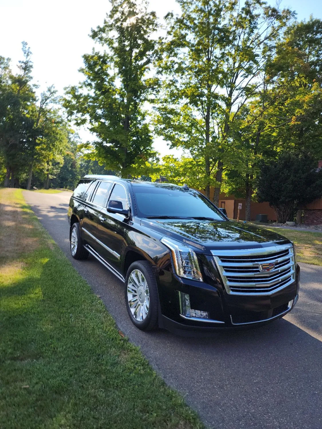 Black Cadillac Escalade SUV for airport car service in NEPA